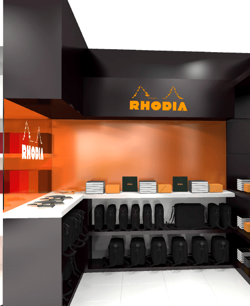 Vue 3D de l'espace Rhodia